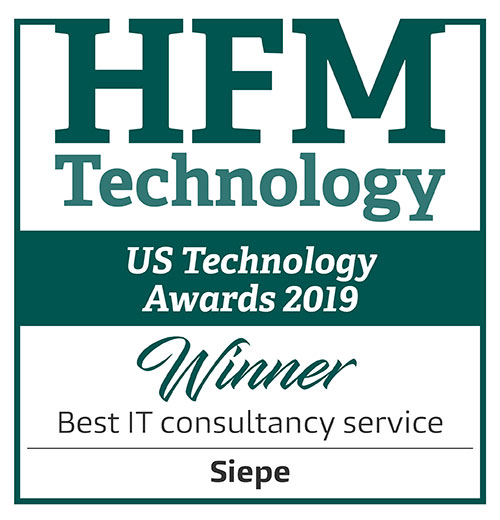 Siepe named Best IT Consultancy Service in 2019 HFM US Tech Awards